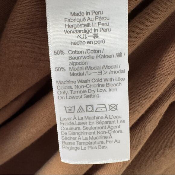 Madewell Earthy Brown Long Sleeve Duster Cardigan Button Down Solid Minimalist S - Picture 10 of 12